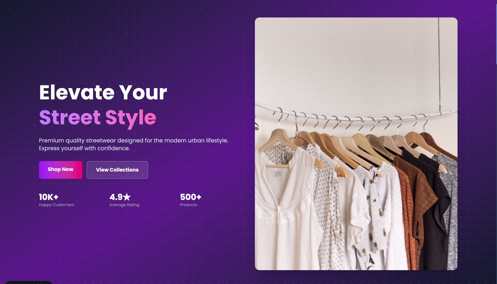 E-commerce Store Landing Page Template