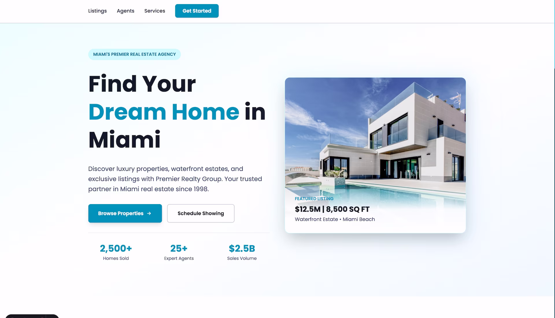 Real Estate Landing Page Template